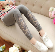 Load image into Gallery viewer, Diamond  Lace Fitness High Waist Legging
