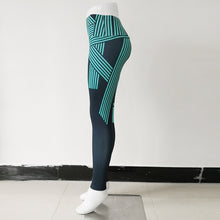 Load image into Gallery viewer, Digital Printing Striped Fitness Leggings
