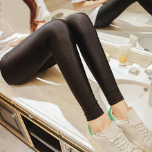 Load image into Gallery viewer, Solid Color Fluorescent Shiny Leggings
