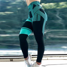 Load image into Gallery viewer, Digital Printing Striped Fitness Leggings

