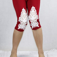 Load image into Gallery viewer, Cotton Short Lace Leggings
