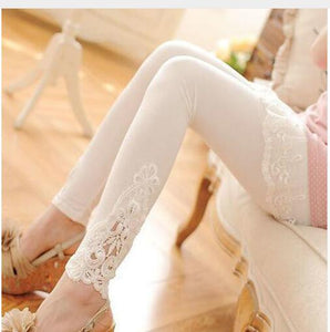Cotton Short Lace Leggings