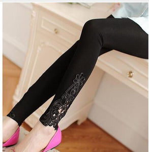Cotton Short Lace Leggings